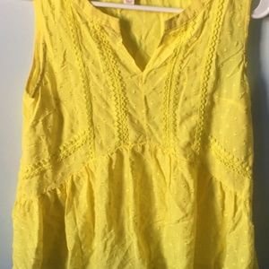 Merona Tops - Fashion Women Yellow clip spot blouse Merona Tops - Fashion Women Yellow clip spot blouse
